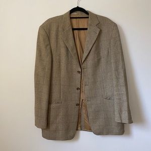 Westbury Herringbone Wool Linen Suit Jacket Blazer